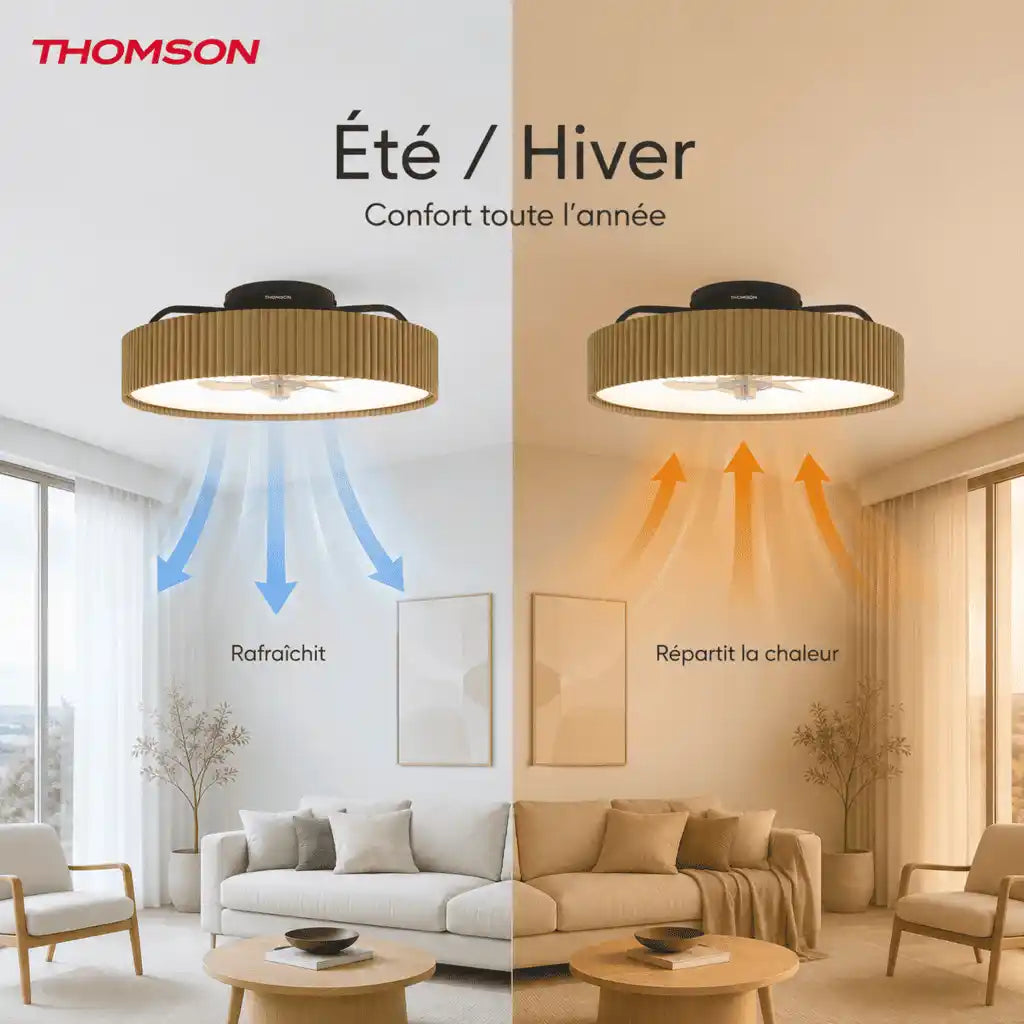 Mode hiver & été du ventilateur de plafond ALMA