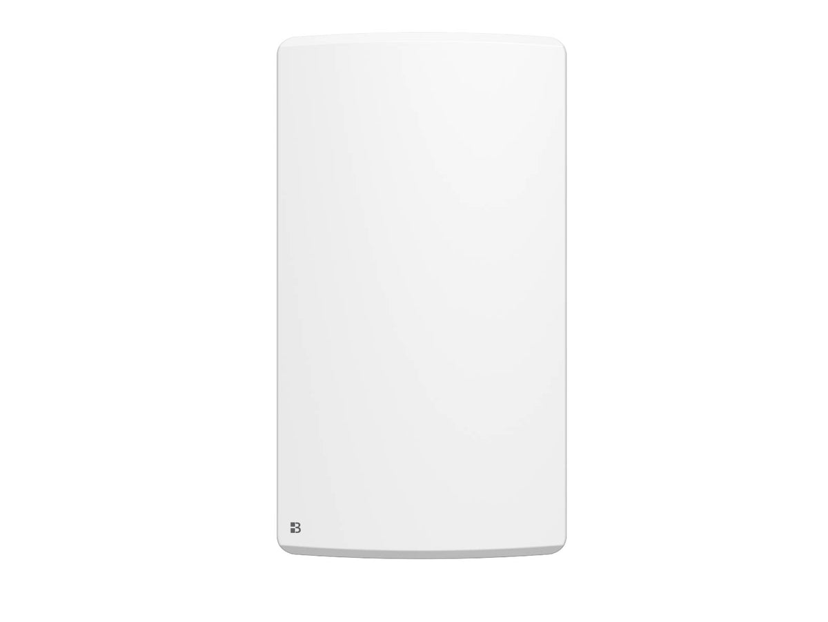 Radiador de inercia seca cerámico ARIA VERTICAL sobre fondo blanco