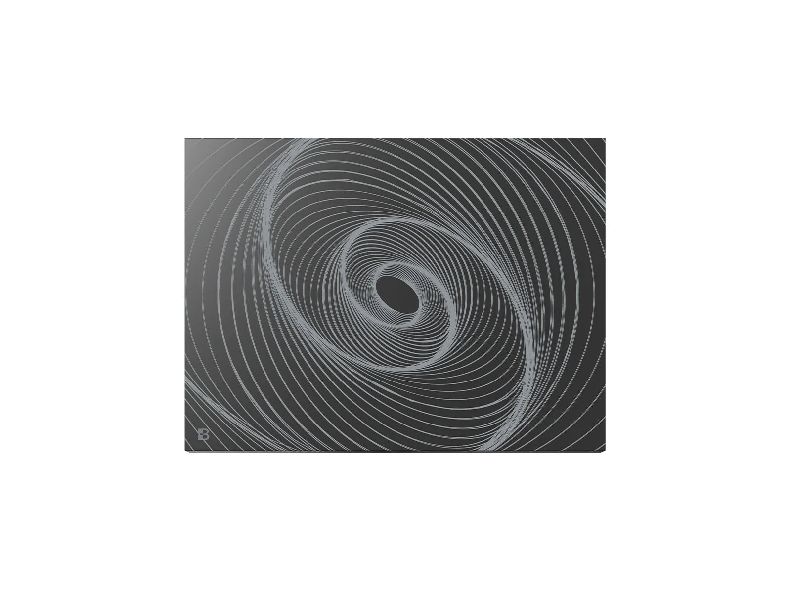 ARIANE CONNECT black ceramic dry-inertia smart radiator on a white background