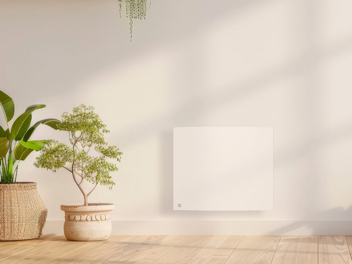 Radiateur à inertie sèche fonte BIA dans une cuisine d'ambiance