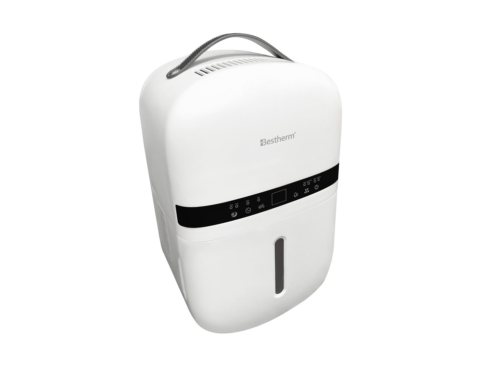 Déshumidificateur NOVA blanc 5L de biais sur fond blanc