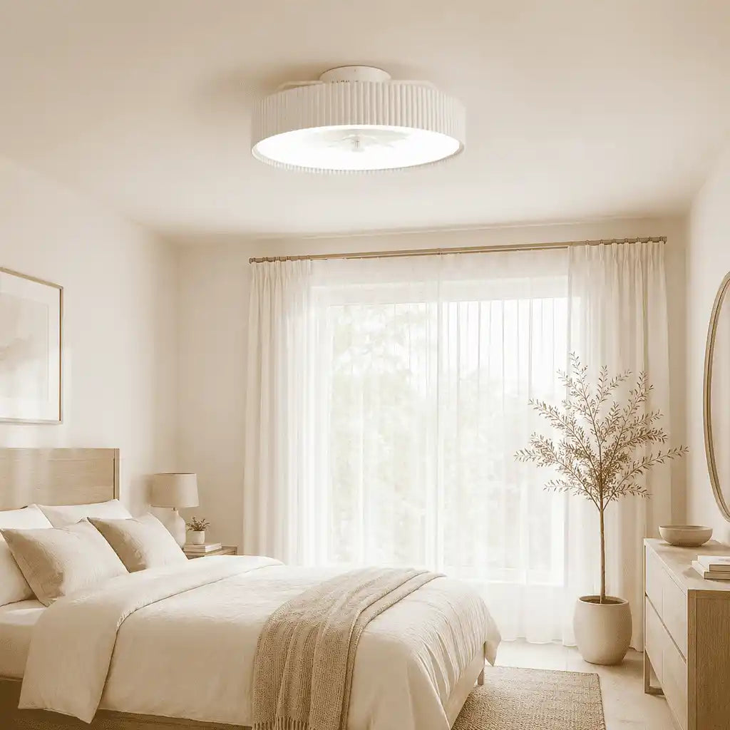 Ventilateur de plafond LILA dans un salon d'ambiance
