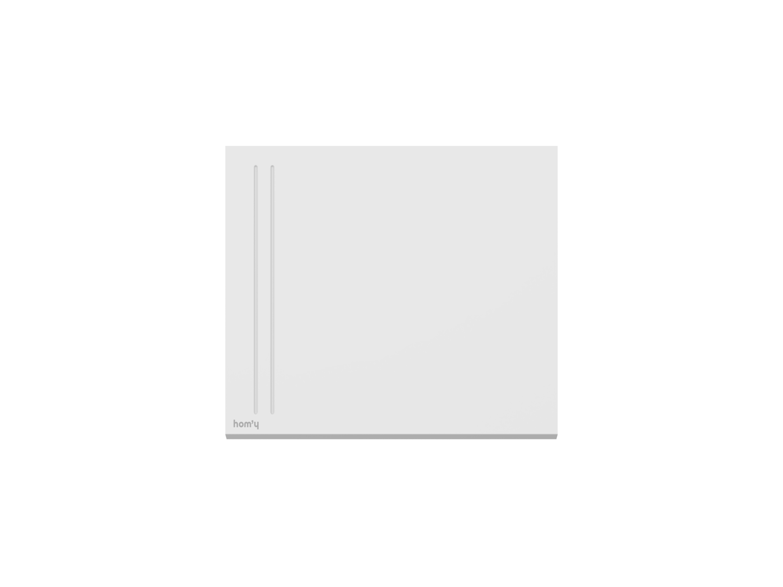 Radiateur LISA 1000W sur fond blanc