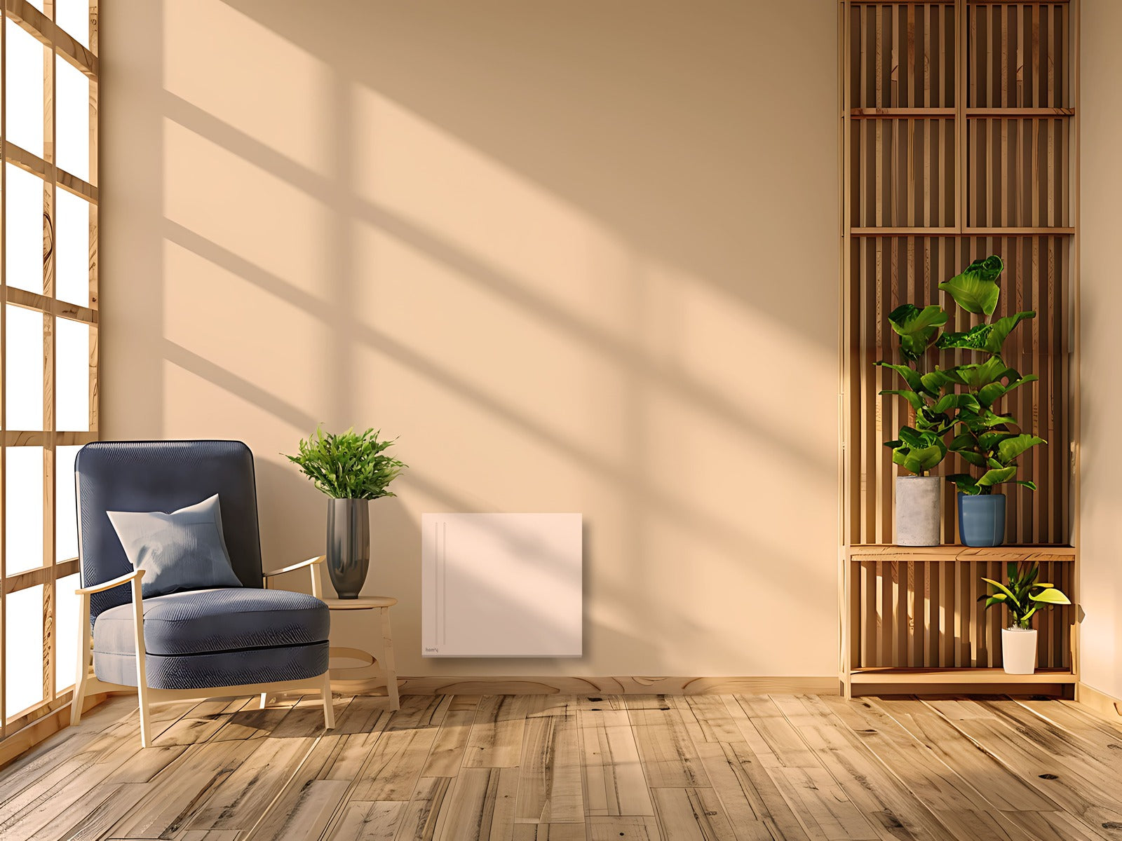 Radiateur LISA 1000W dans un salon