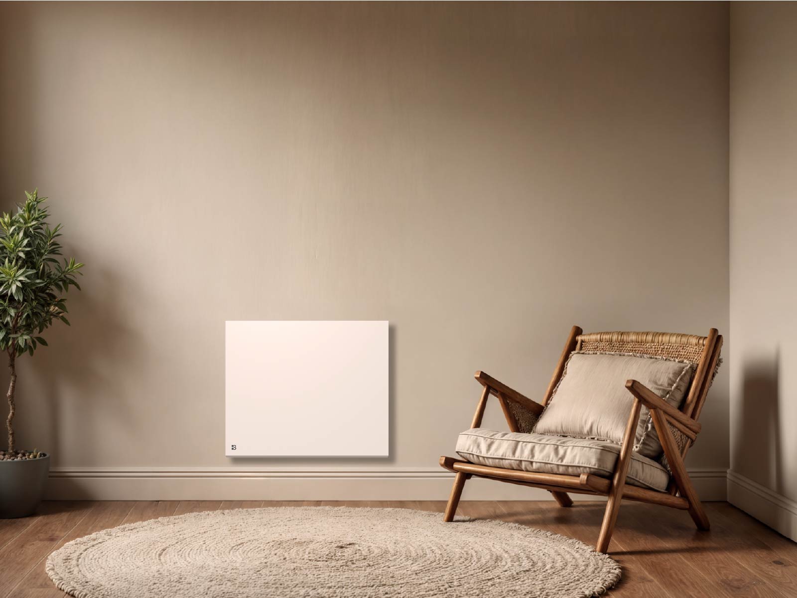 Radiateur Nessa Connect dans un salon d'ambiance