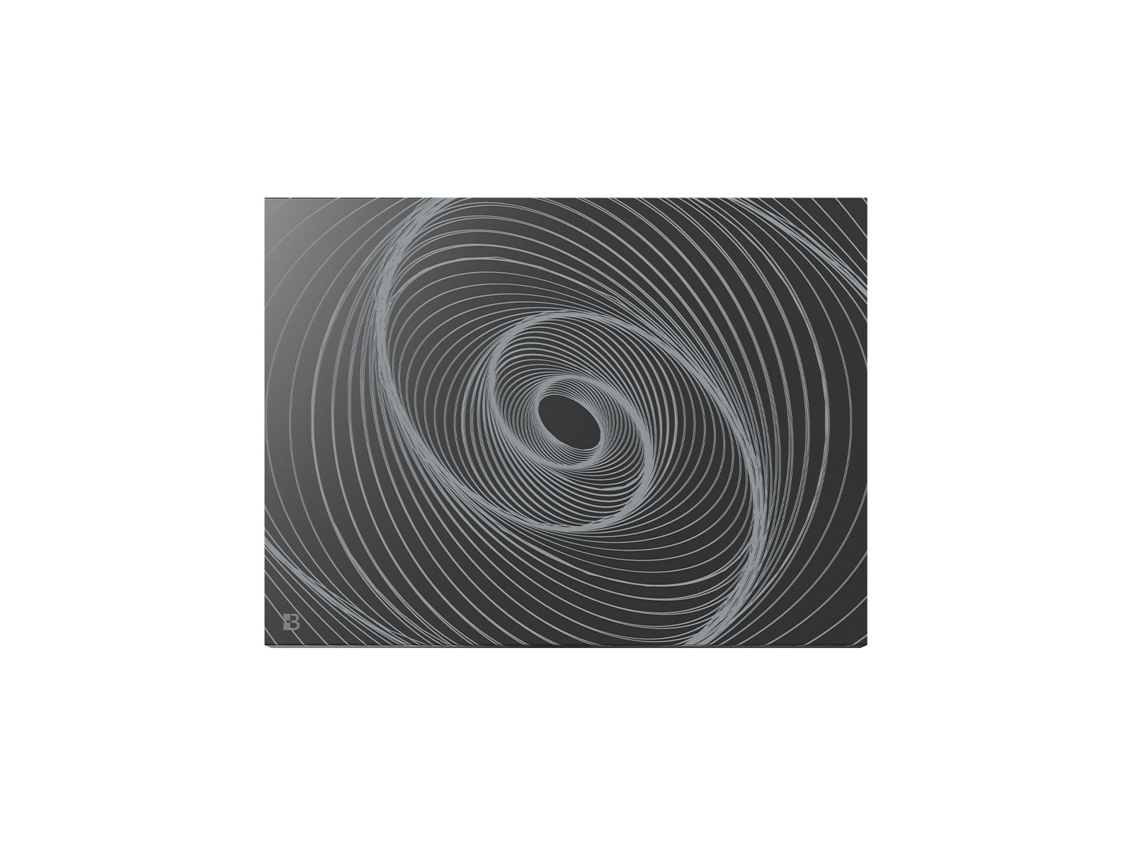 Radiateur ARIANE CONNECT noir de 1000W de face sur fond blanc