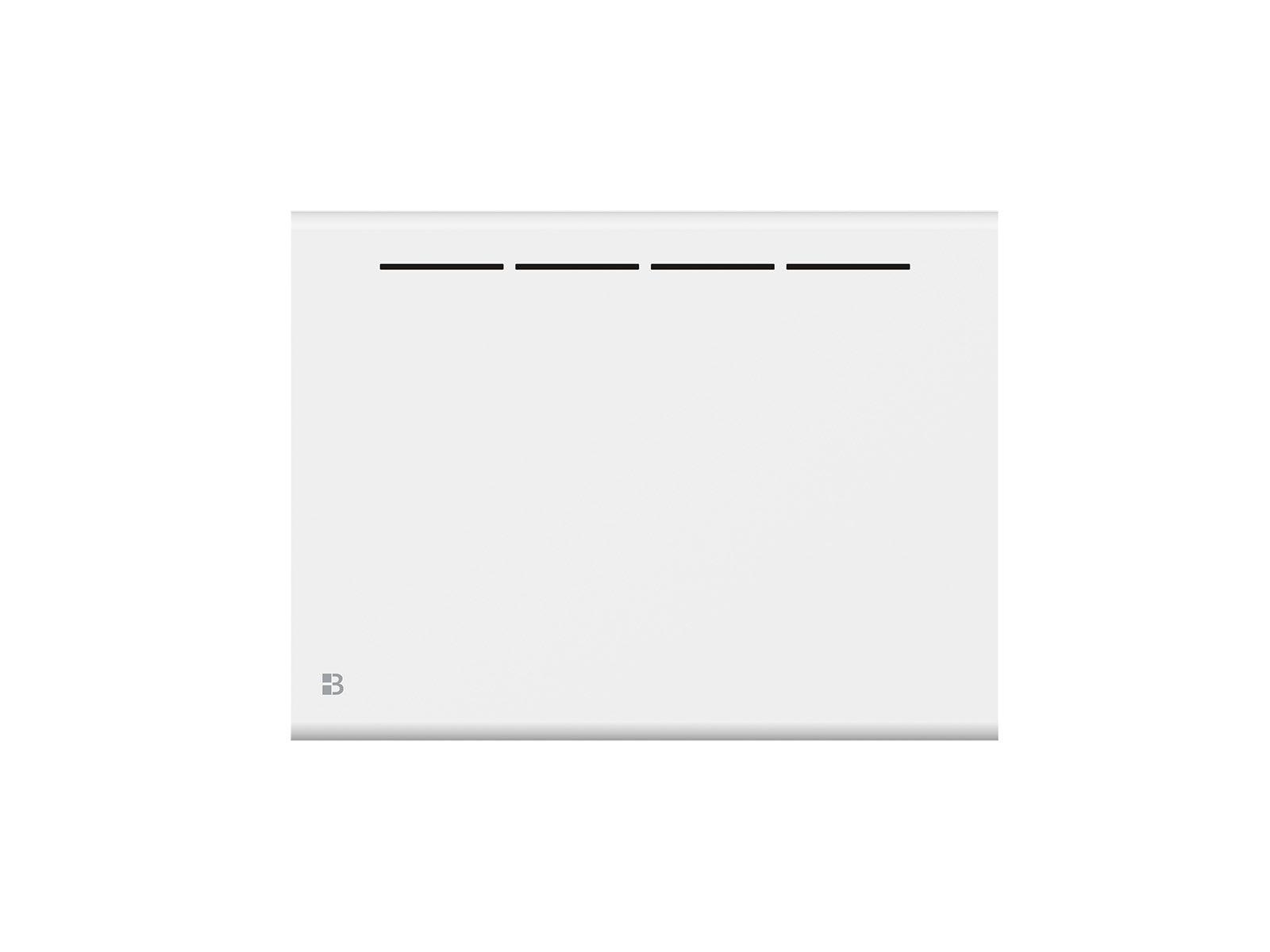 Radiateur ATLAS blanc 1000W de face sur fond blanc