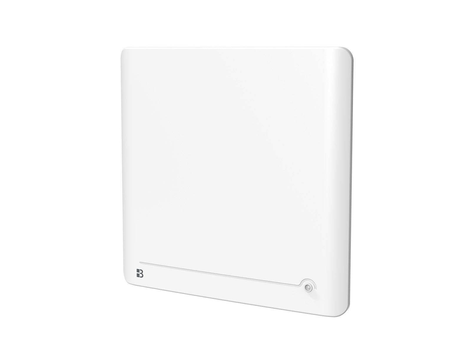Radiateur DIANE blanc de 1000W de biais sur fond blanc