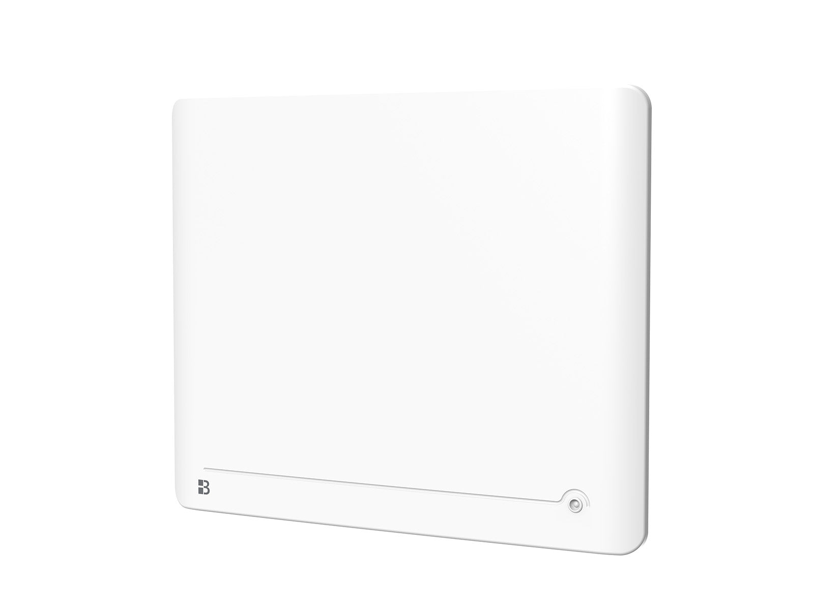 Radiateur DIANE blanc 1500W de biais sur fond blanc