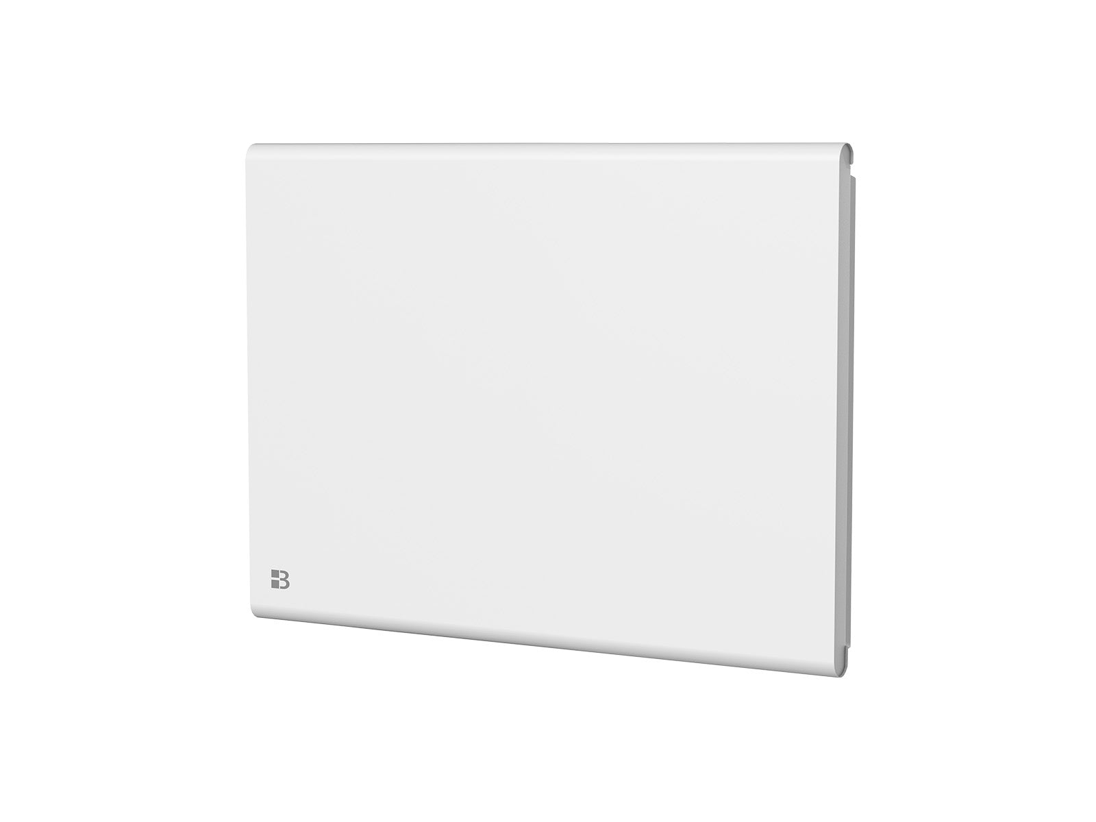 Radiateur FREYA blanc de 1000W de biais sur un fond blanc