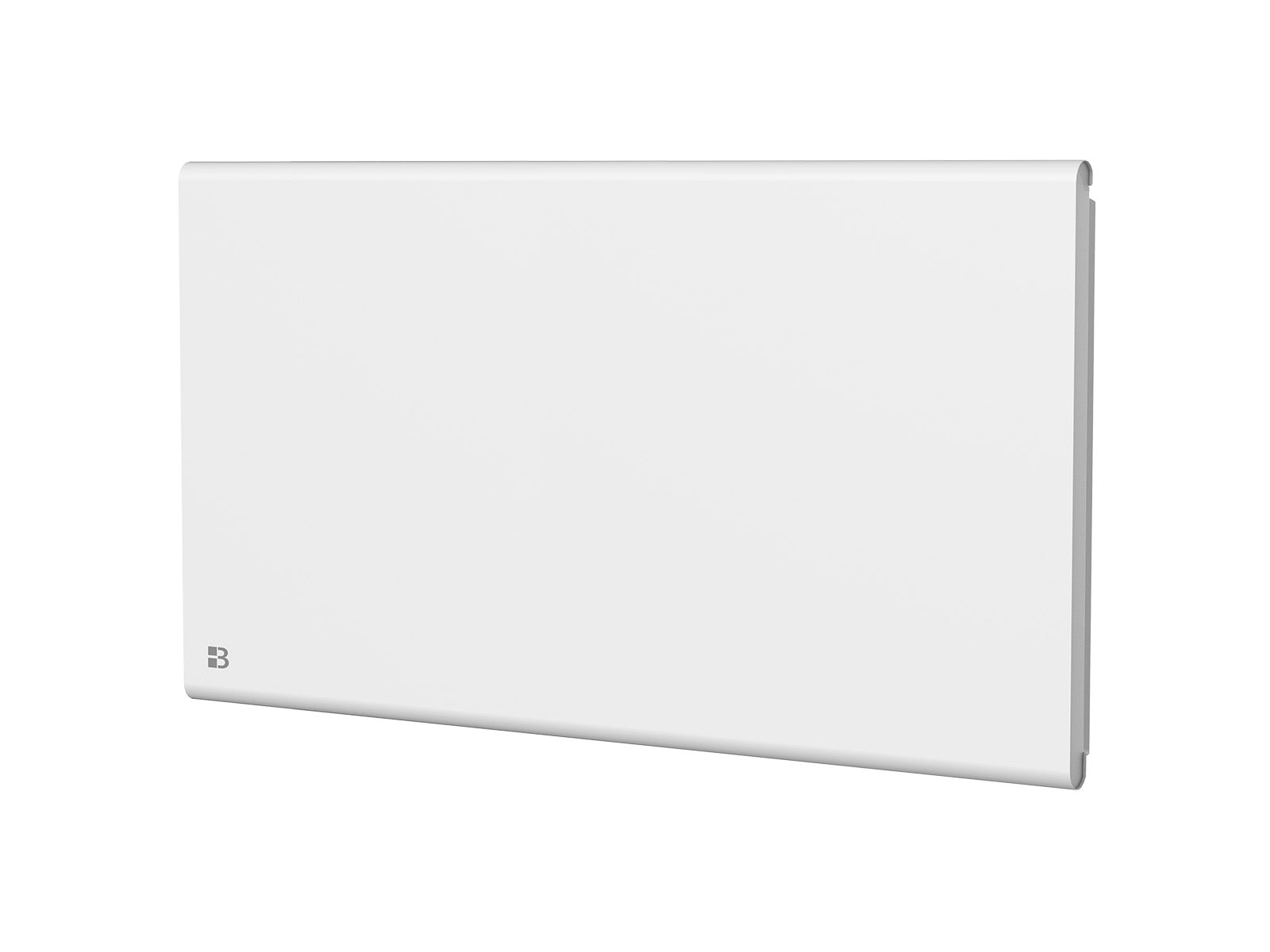 Radiateur FREYA blanc de 1500W de biais sur fond blanc