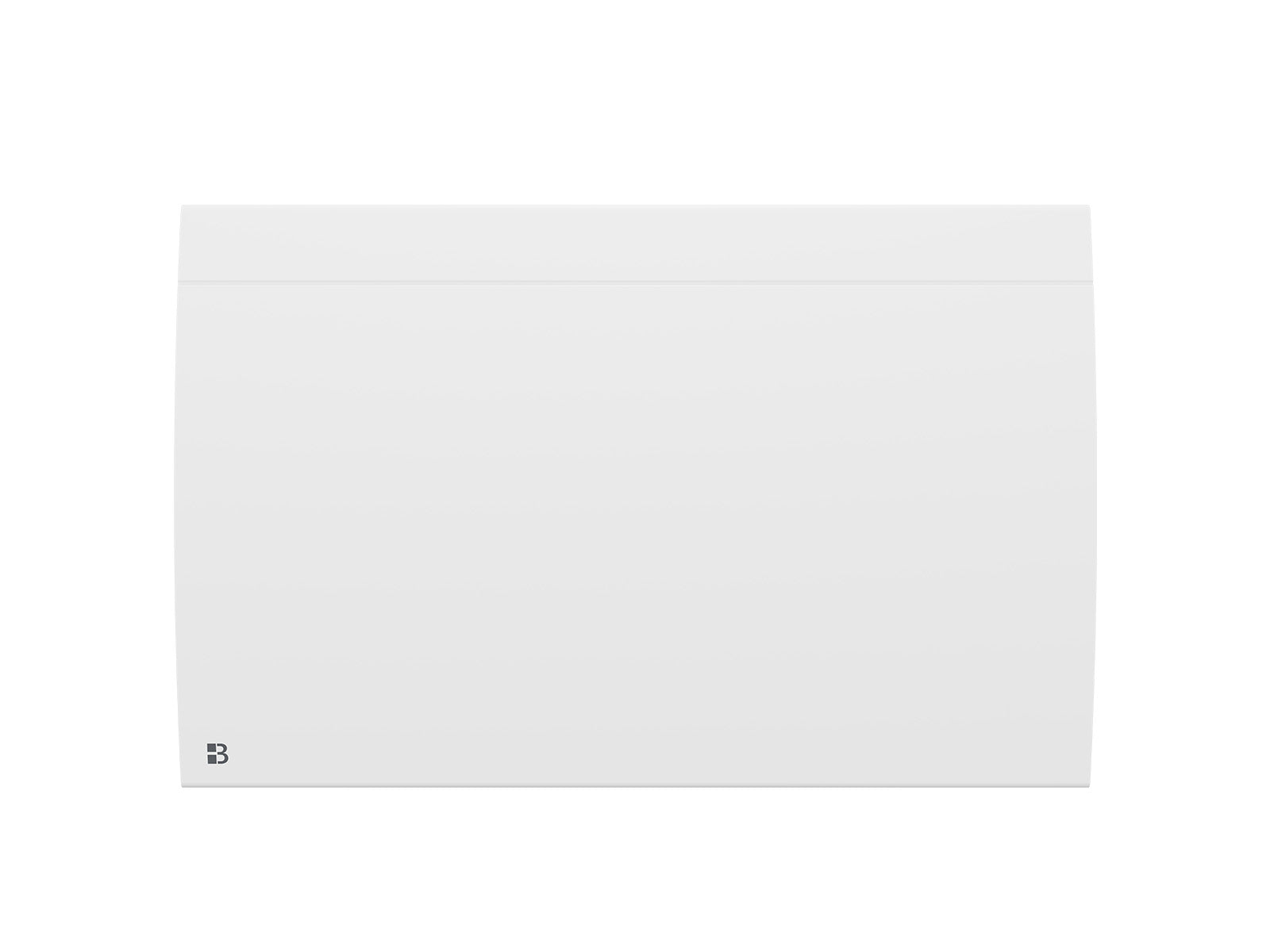 Radiateur ILLO CONNECT blanc de 1500W de face sur fond blanc