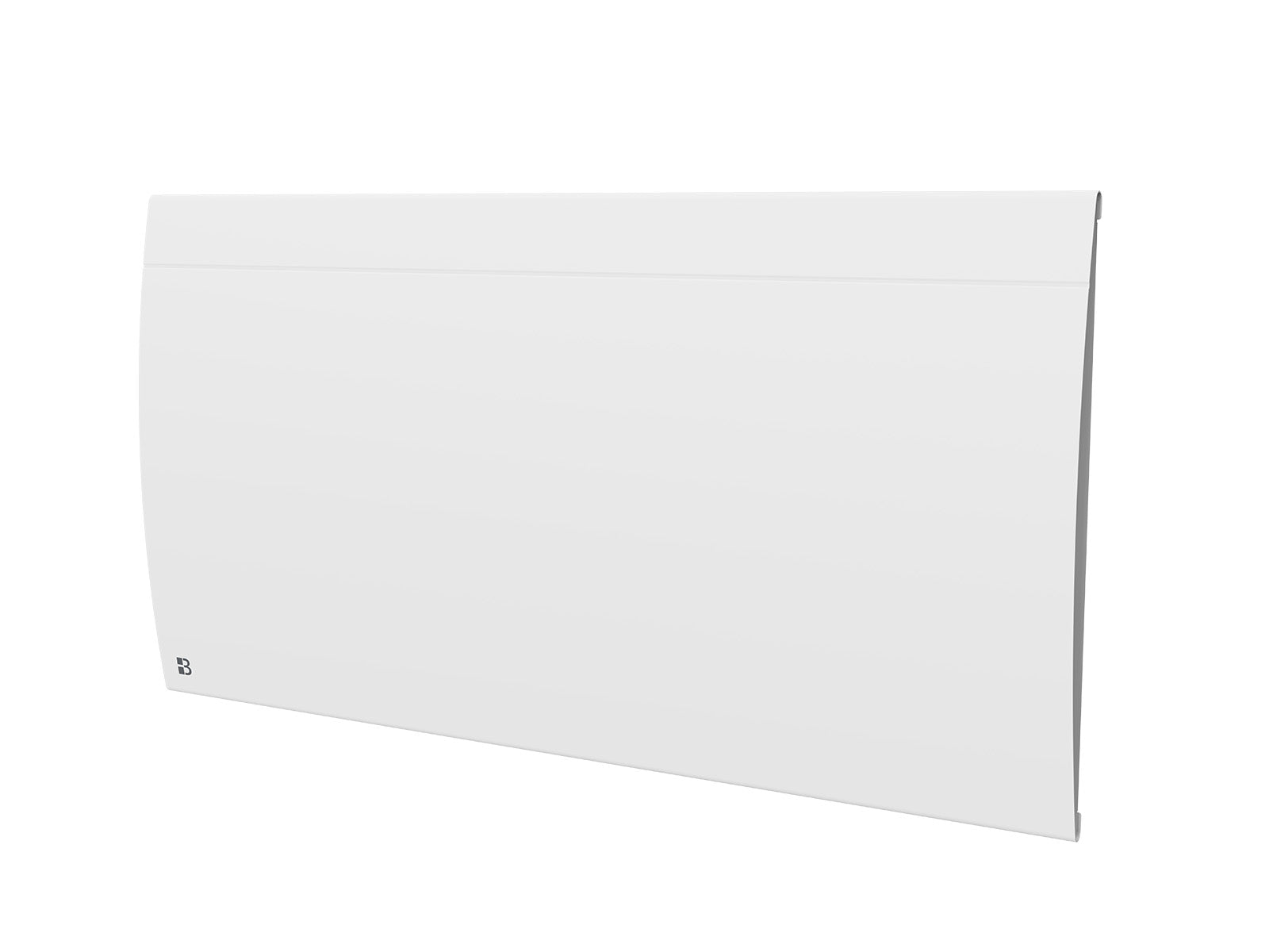Radiateur ILLO CONNECT blanc de 2000W de biais sur fond blanc