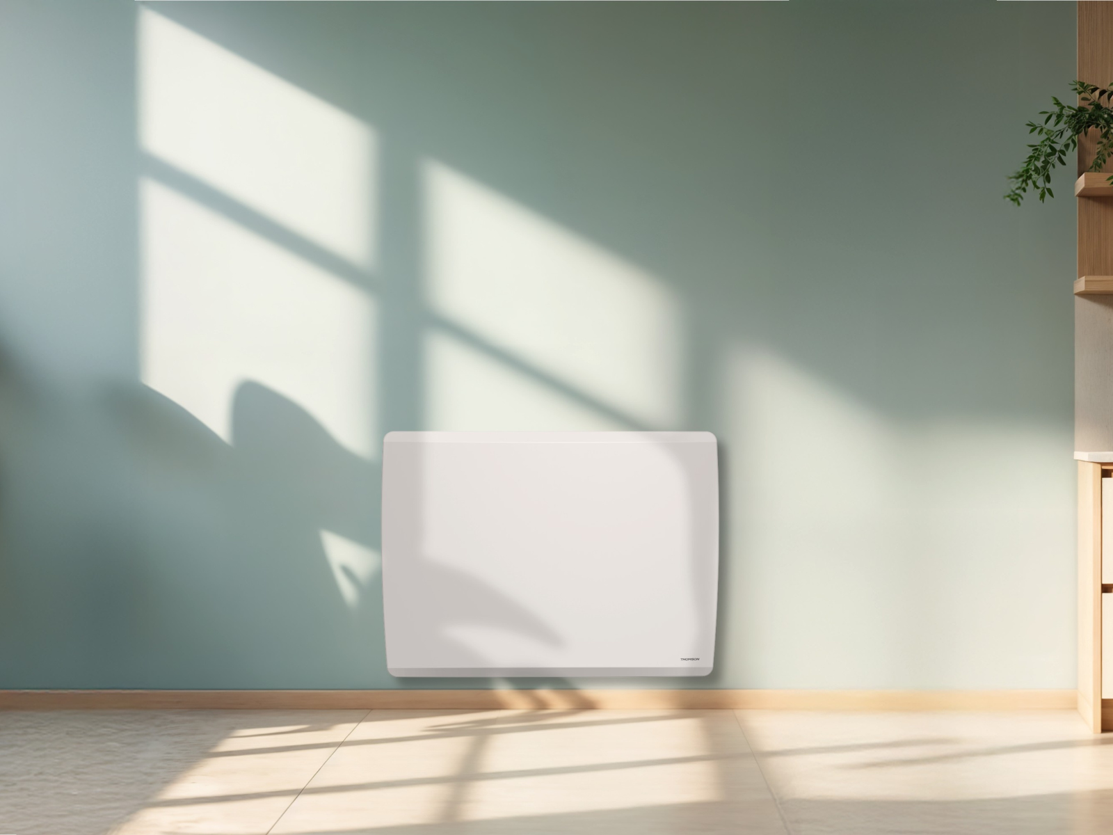 Radiateur MOLY de 2000W de la marque Thomson dans une image d'ambiance