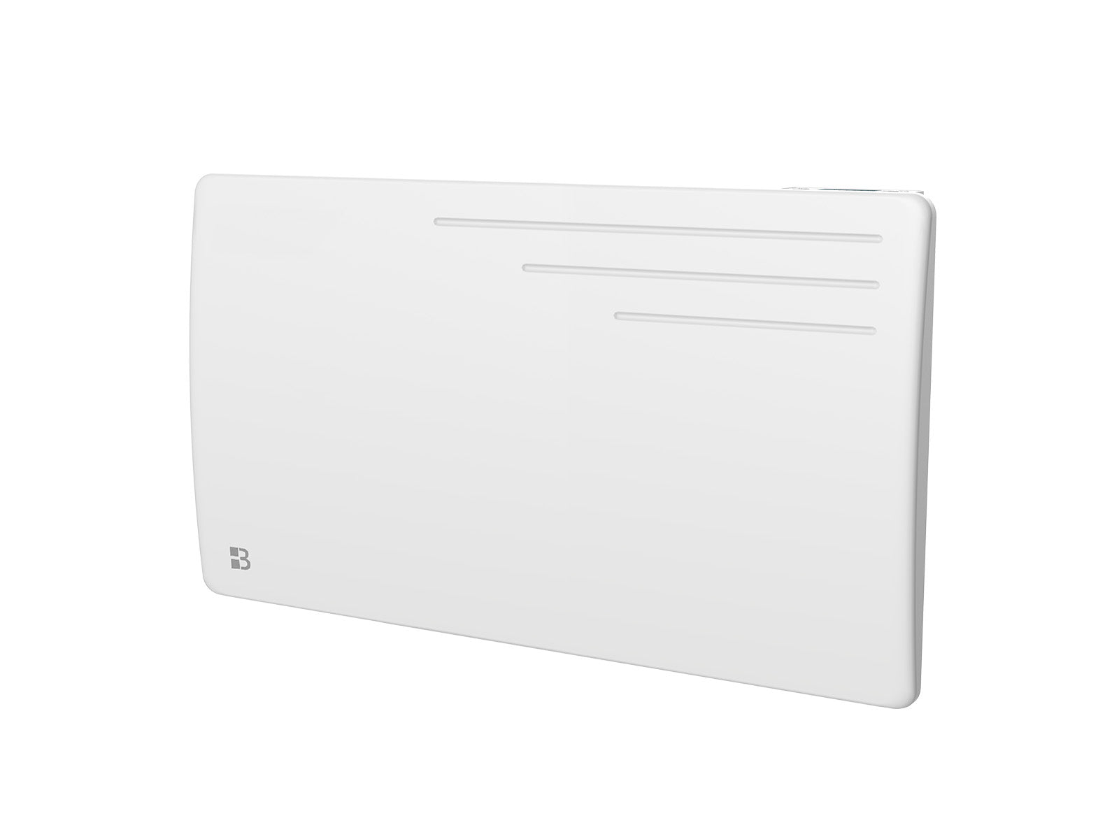 Radiateur MOTU blanc de 1500W de biais sur fond blanc