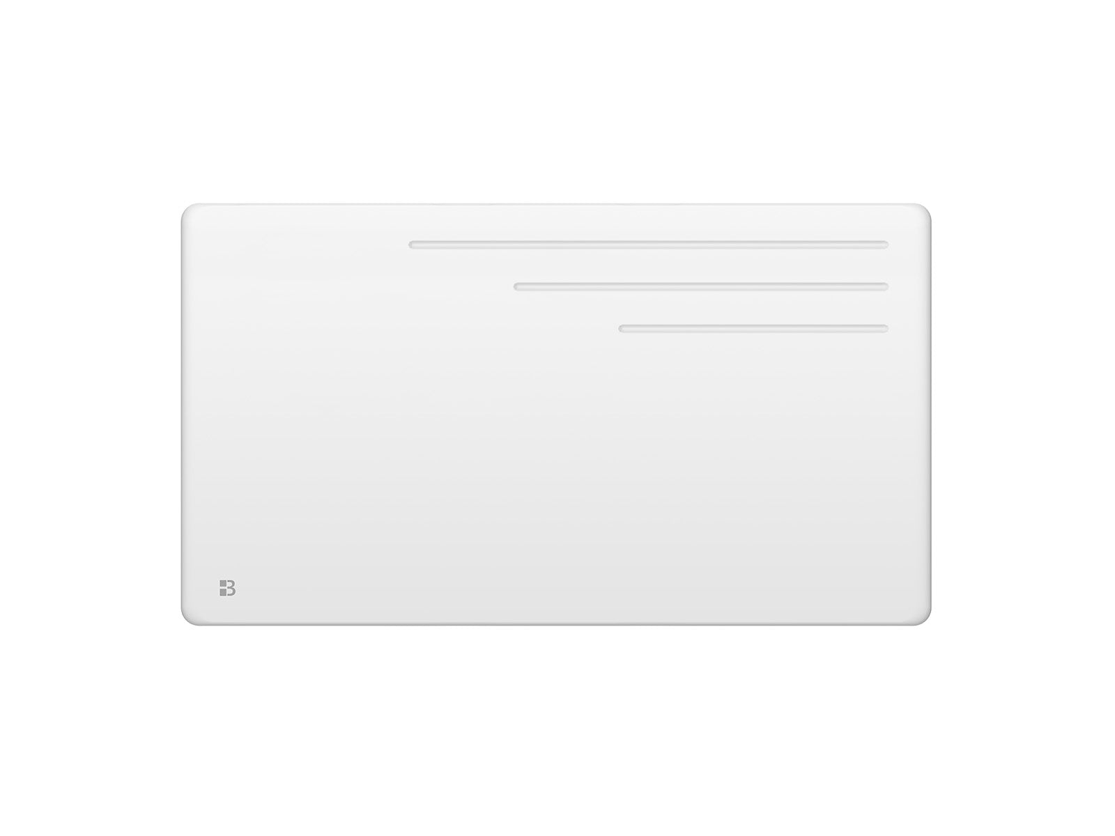 Radiateur MOTU blanc de 1500W de face sur fond blanc