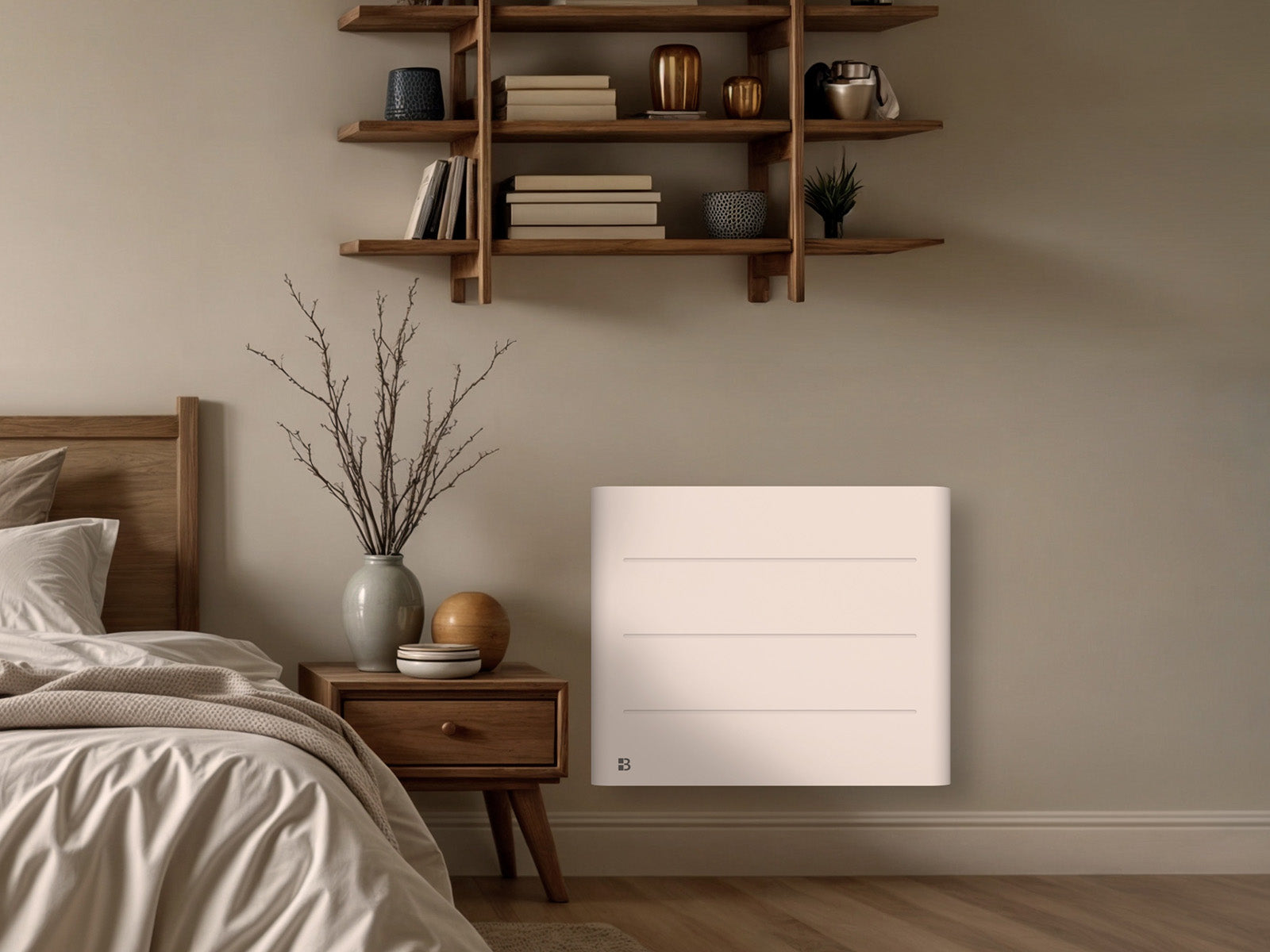 Radiateur TANIN blanc 1000W dans une image d'ambiance