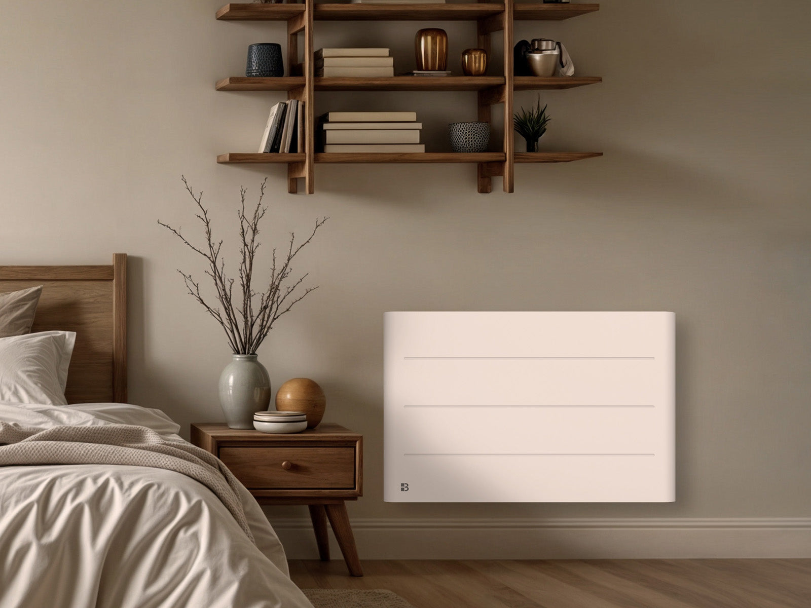 Radiateur TANIN blanc de 1500W dans une image d'ambiance