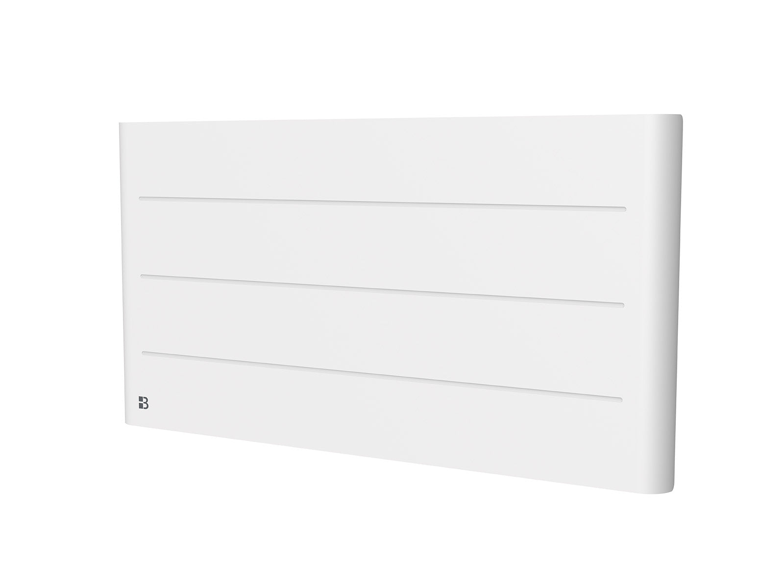 Radiateur TANIN blanc de 2000W de biais sur fond blanc