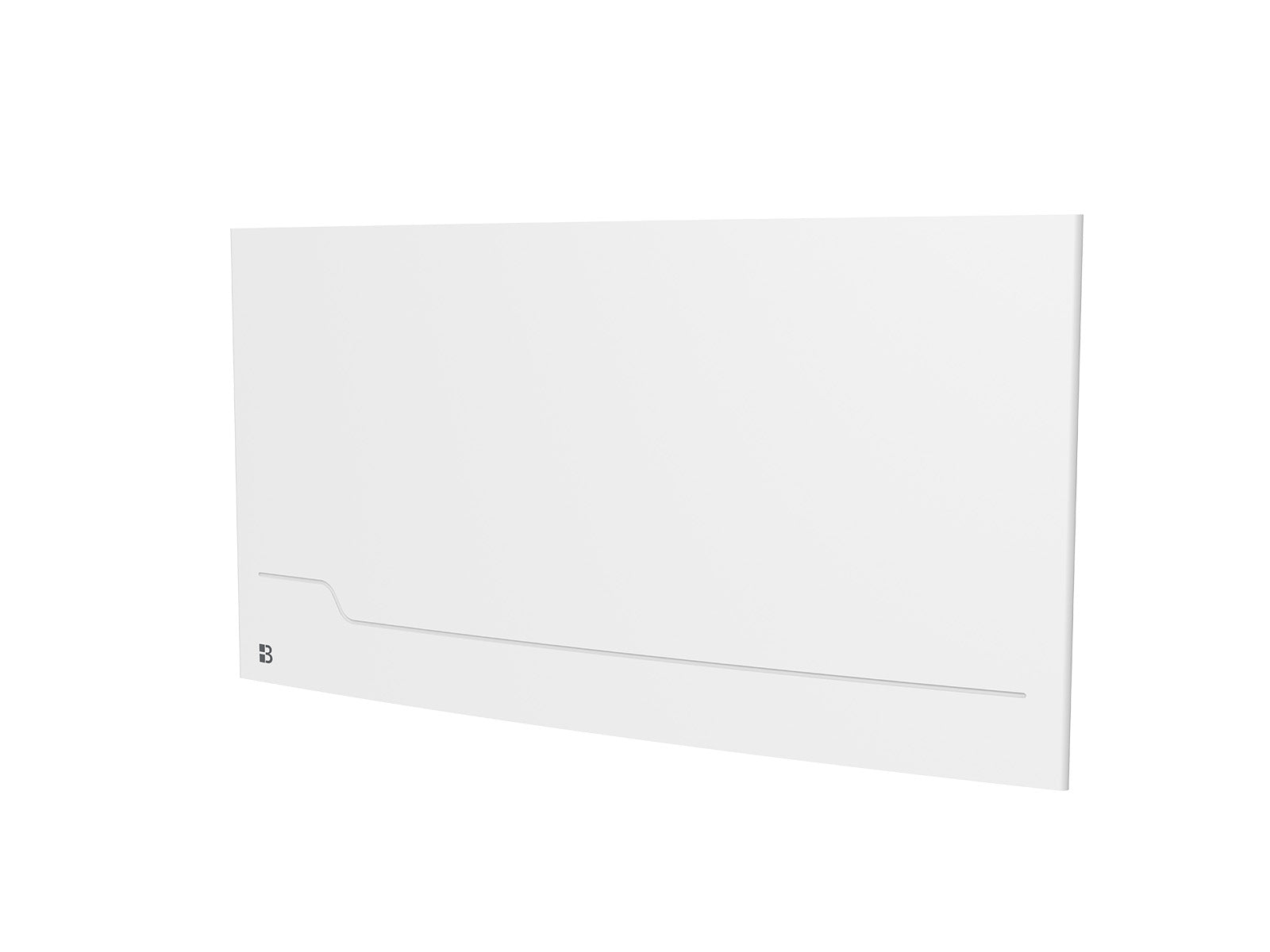 Radiateur ZOE blanc de 2000W de biais sur fond blanc