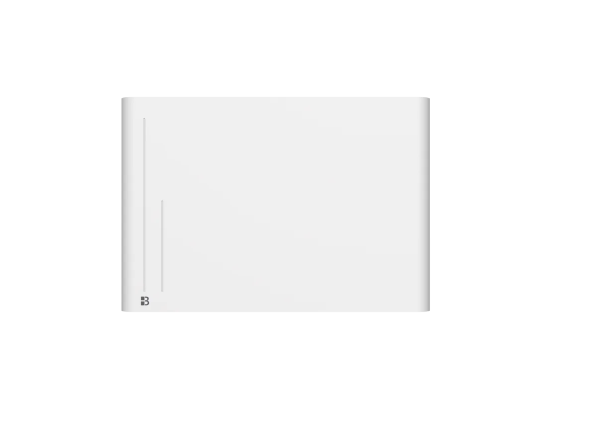 Radiateur à inertie sèche céramique ALBA sur fond blanc