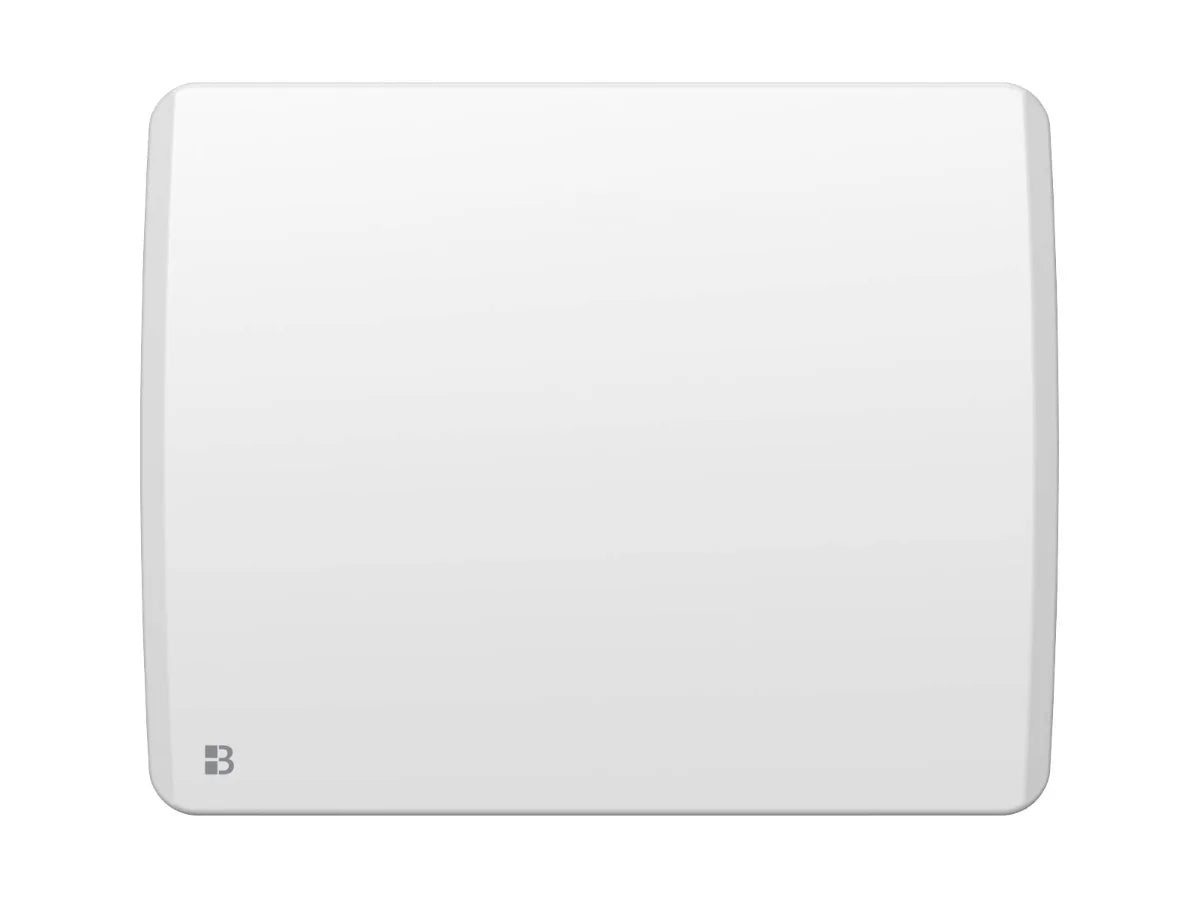 ARIA WHITE ceramic dry inertia radiator on a white background