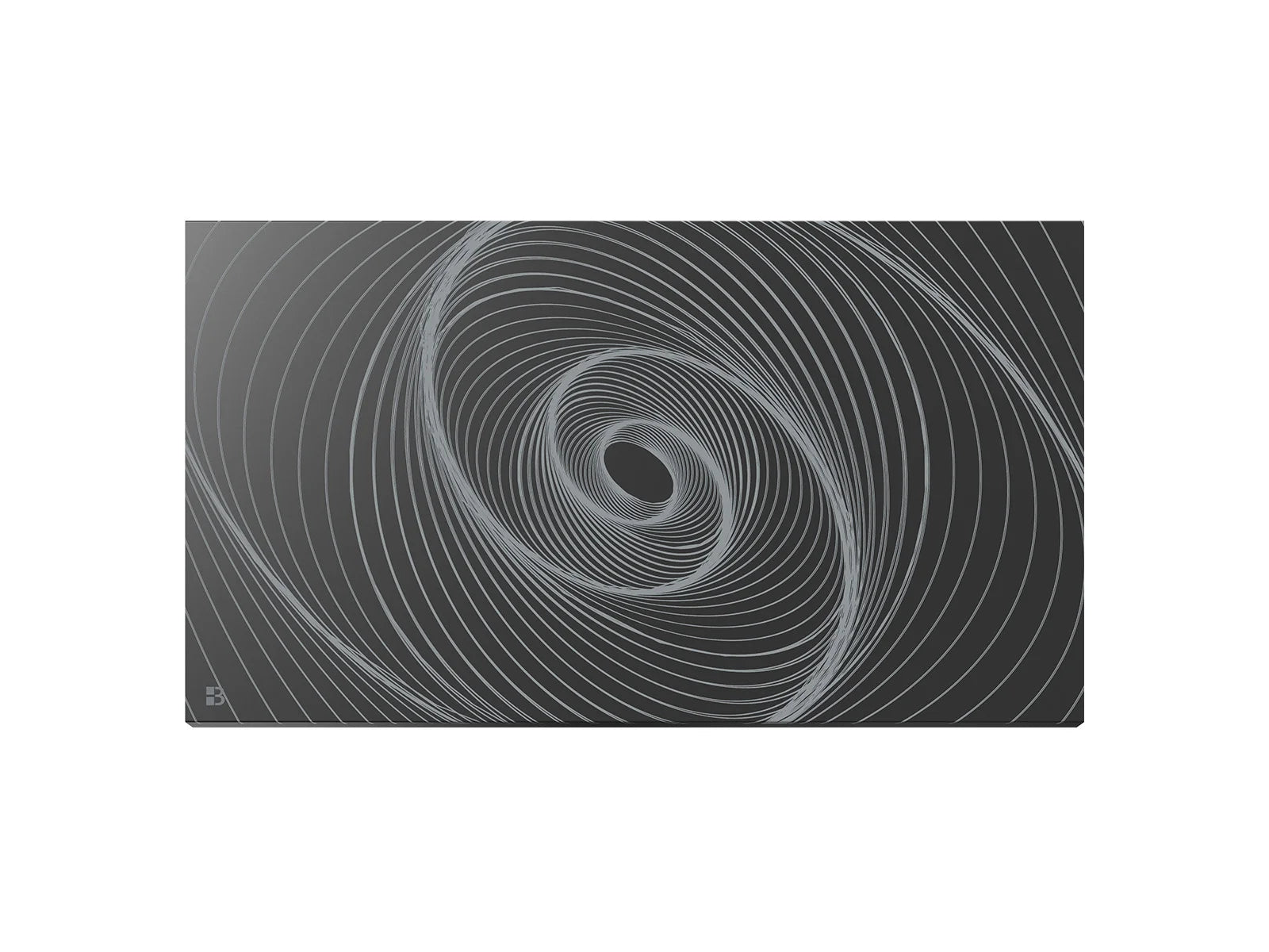 ARIANE CONNECT black ceramic dry-inertia smart radiator on a white background