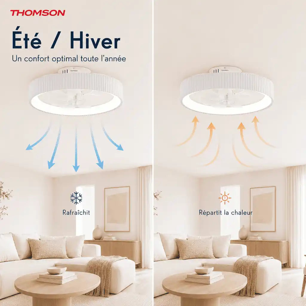 Mode hiver & été du ventilateur de plafond LILA