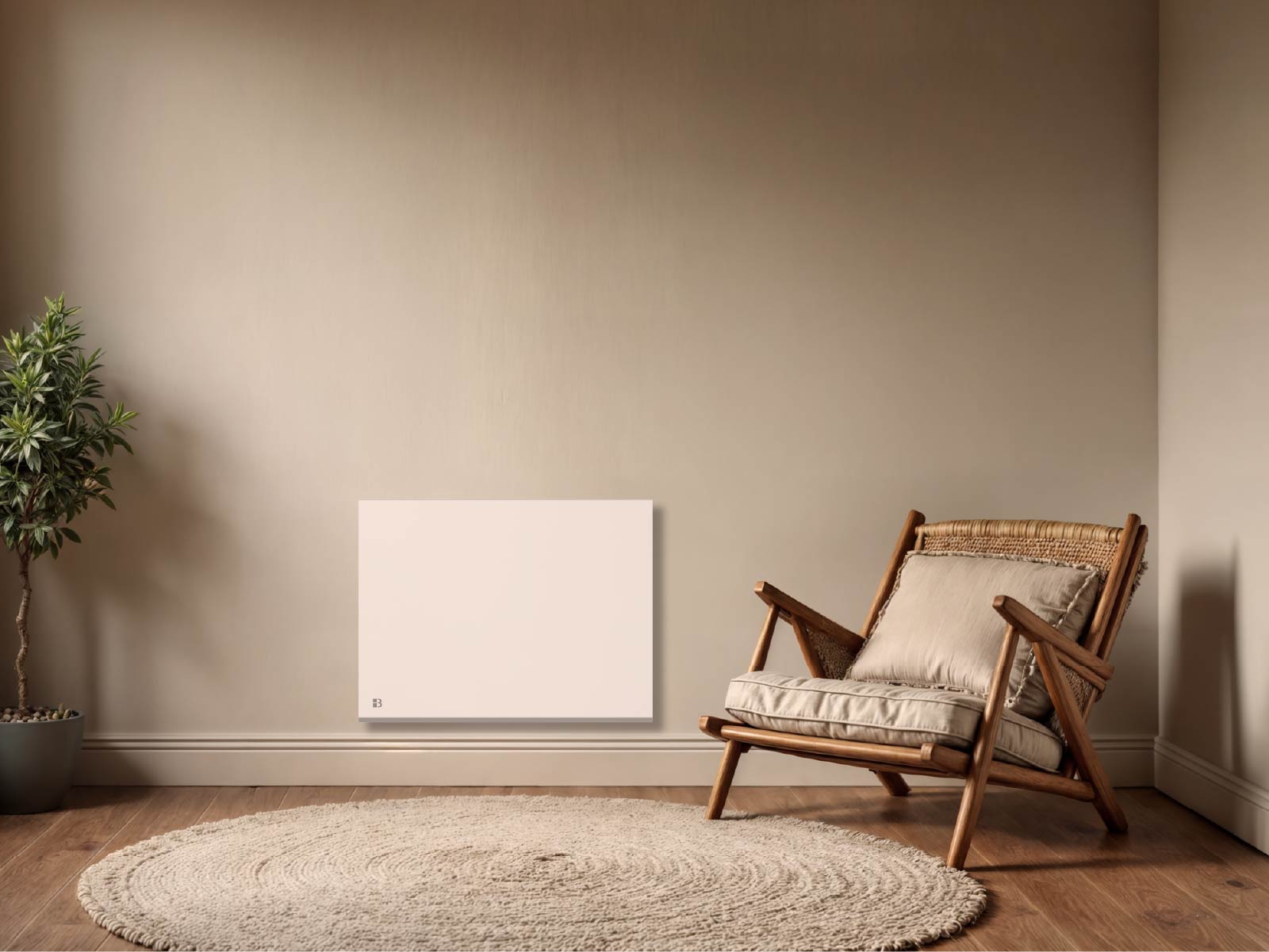 Radiateur Nessa Connect dans un salon d'ambiance