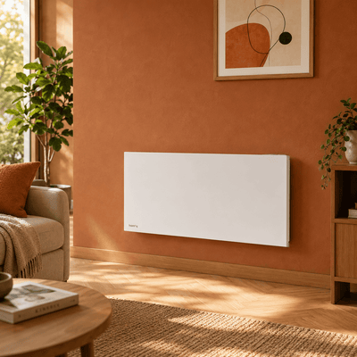 Radiateur ORPHE CONNECT 2000W dans un salon d'ambiance