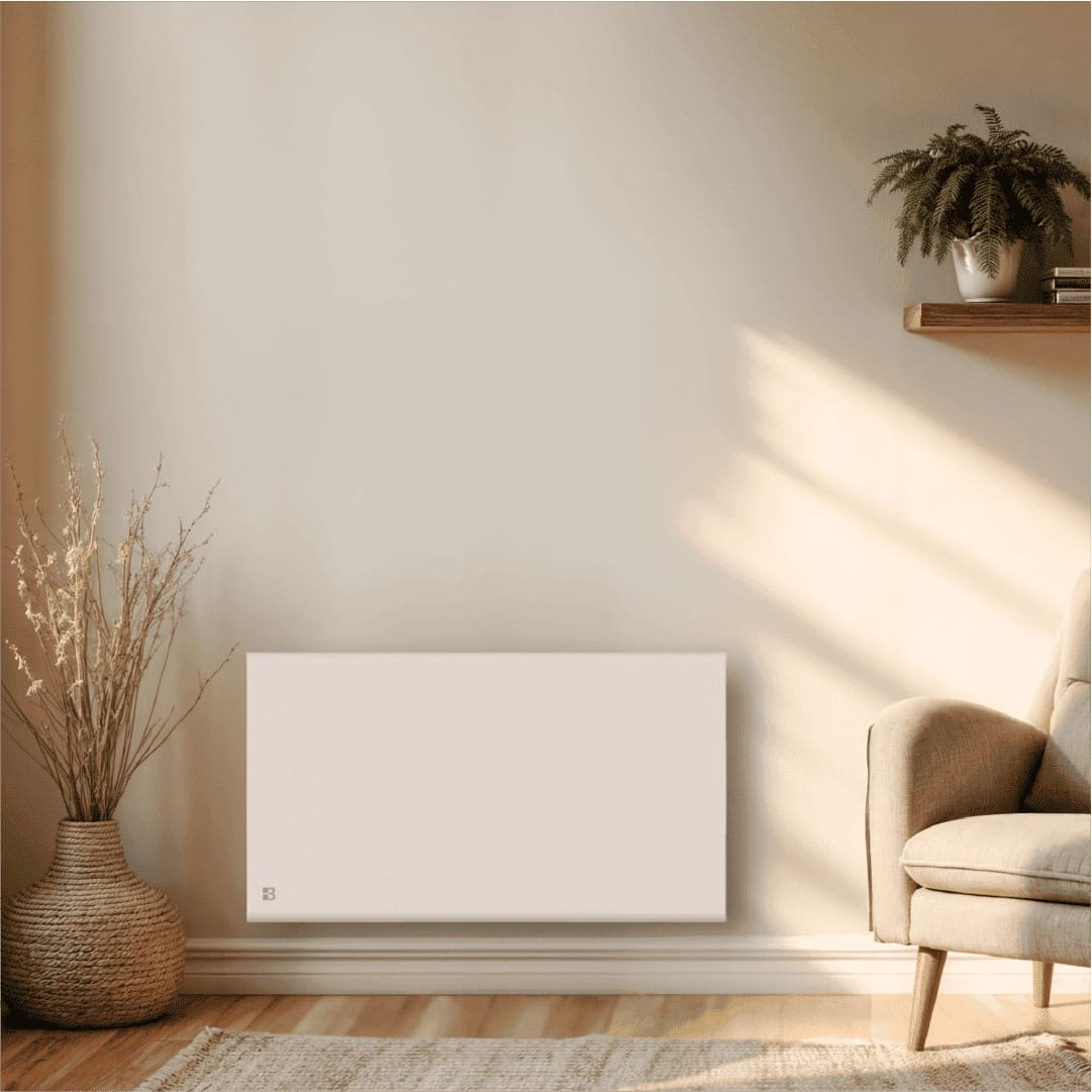 Radiateur FREYA blanc de 15000W dans une image d'ambiance