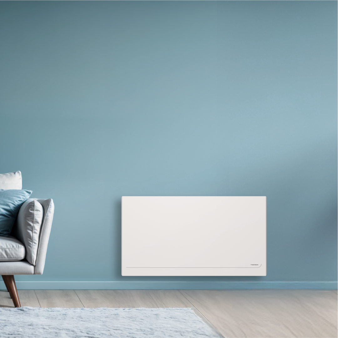 Radiateur électrique MILLA de 1500W de la marque Thomson dans une image d'ambiance 