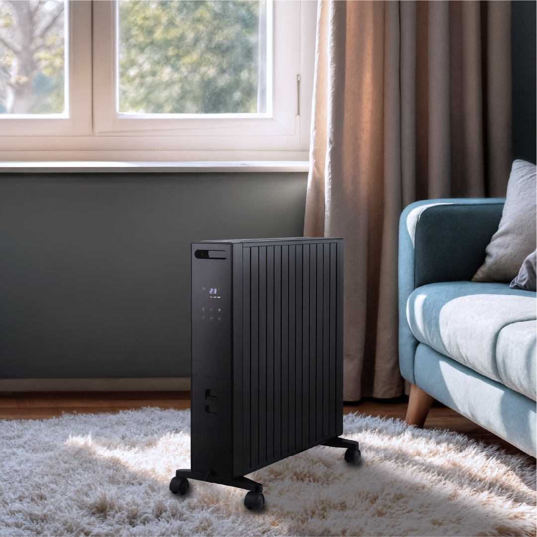 Radiateur MILLO de 2000W de la marque Thomson dans une image d'ambiance 