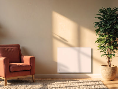 Radiateur NEMESIS blanc de 1000W dans une image d'ambiance