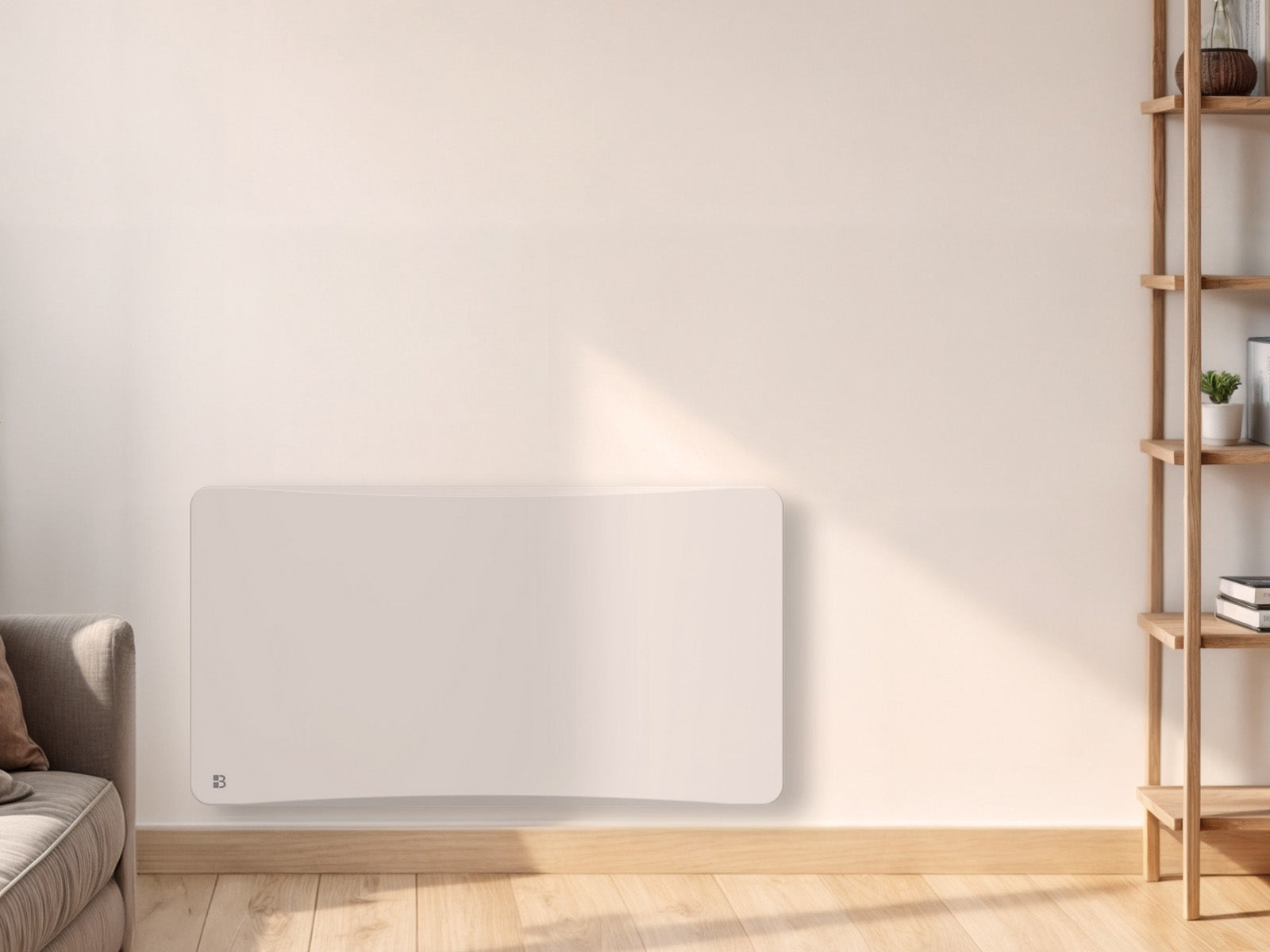 Radiateur ALMEA 1500W Blanc fixé au mur 