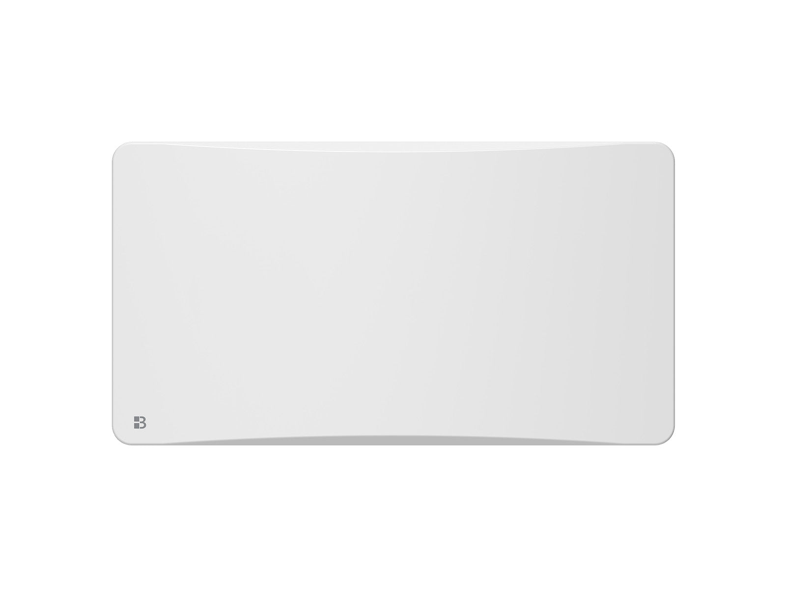 Radiateur ALMEA blanc de face de 1500W sur fond blanc