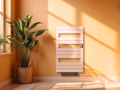 Sèche-serviettes HANAE blanc 500W+1000W dans une image d'ambiance