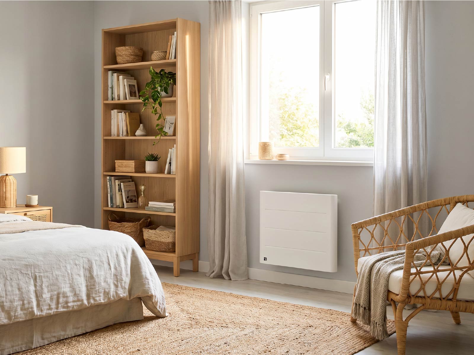 Radiateur TANIN 1000W dans une chambre