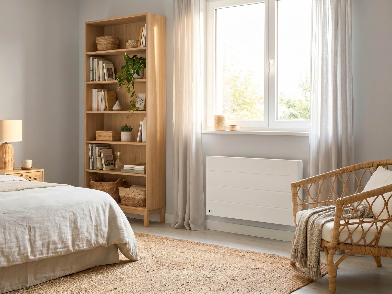 Radiateur TANIN 2000W dans une chambre