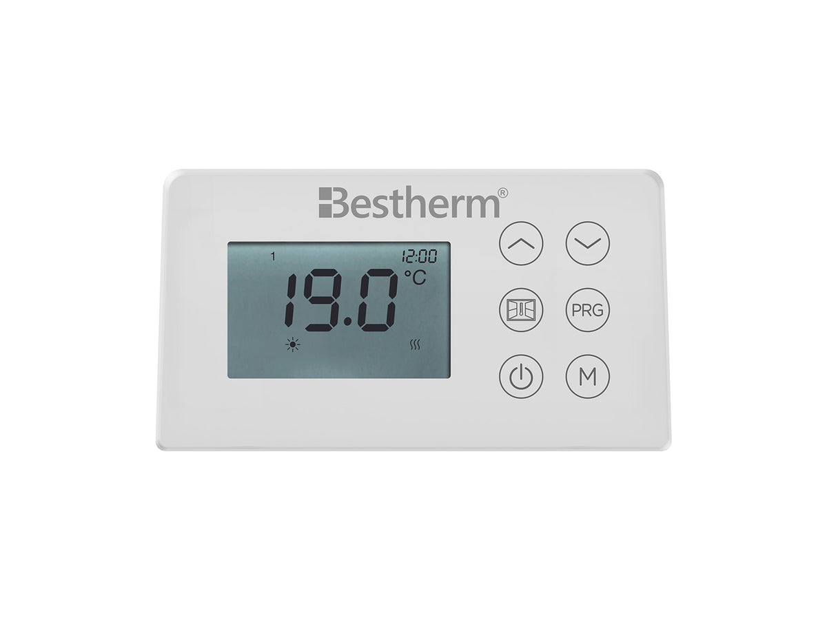 Thermostat du radiateur à inertie sèche double cœur fonte + film chauffant NEMESIS